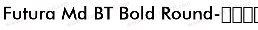 Futura Md BT Bold Round字体转换